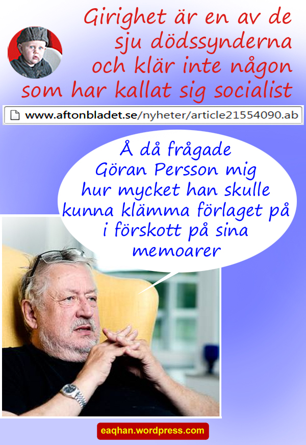 Girigbuken Göran Persson